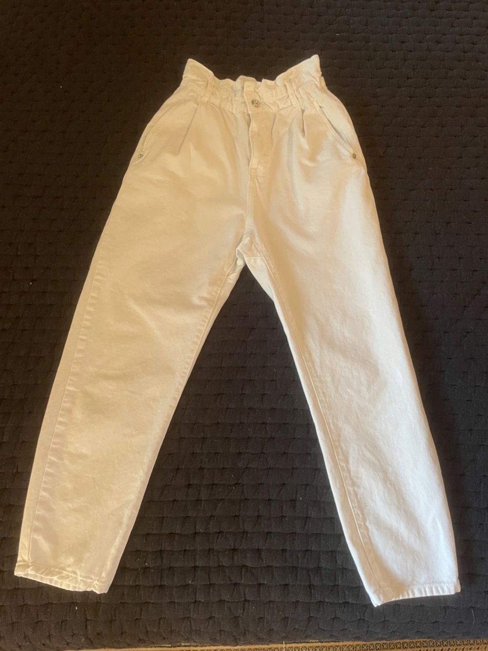 Zara Cream Straight Leg Women's Jeans